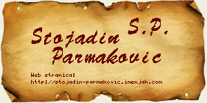 Stojadin Parmaković vizit kartica